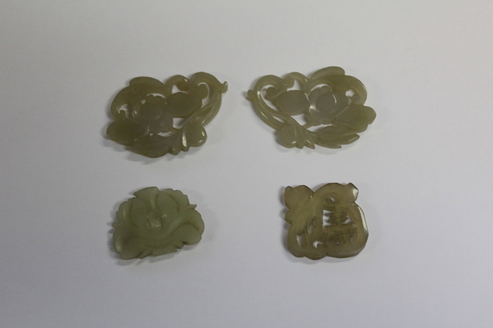 Lot of Four Carved Jade Articles (1 of 4)