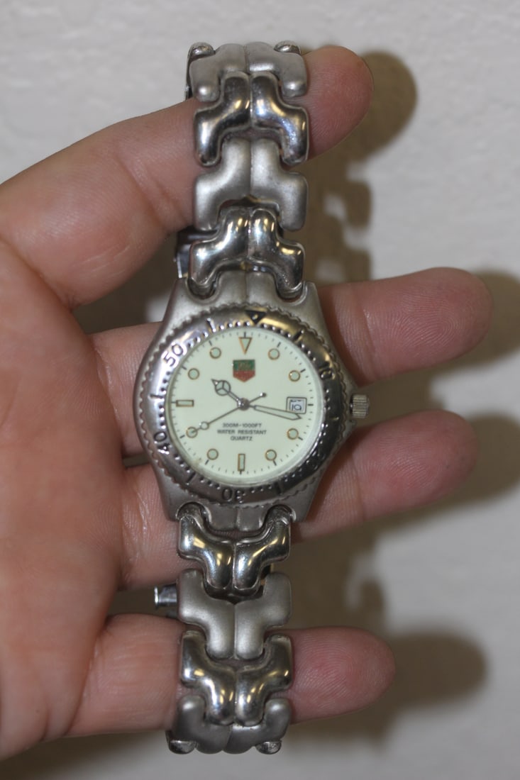 Tag Hauer or copy Watch: Tag Hauer or copy of Tag Hauer watch - cannot guarantee it's authenticity - running