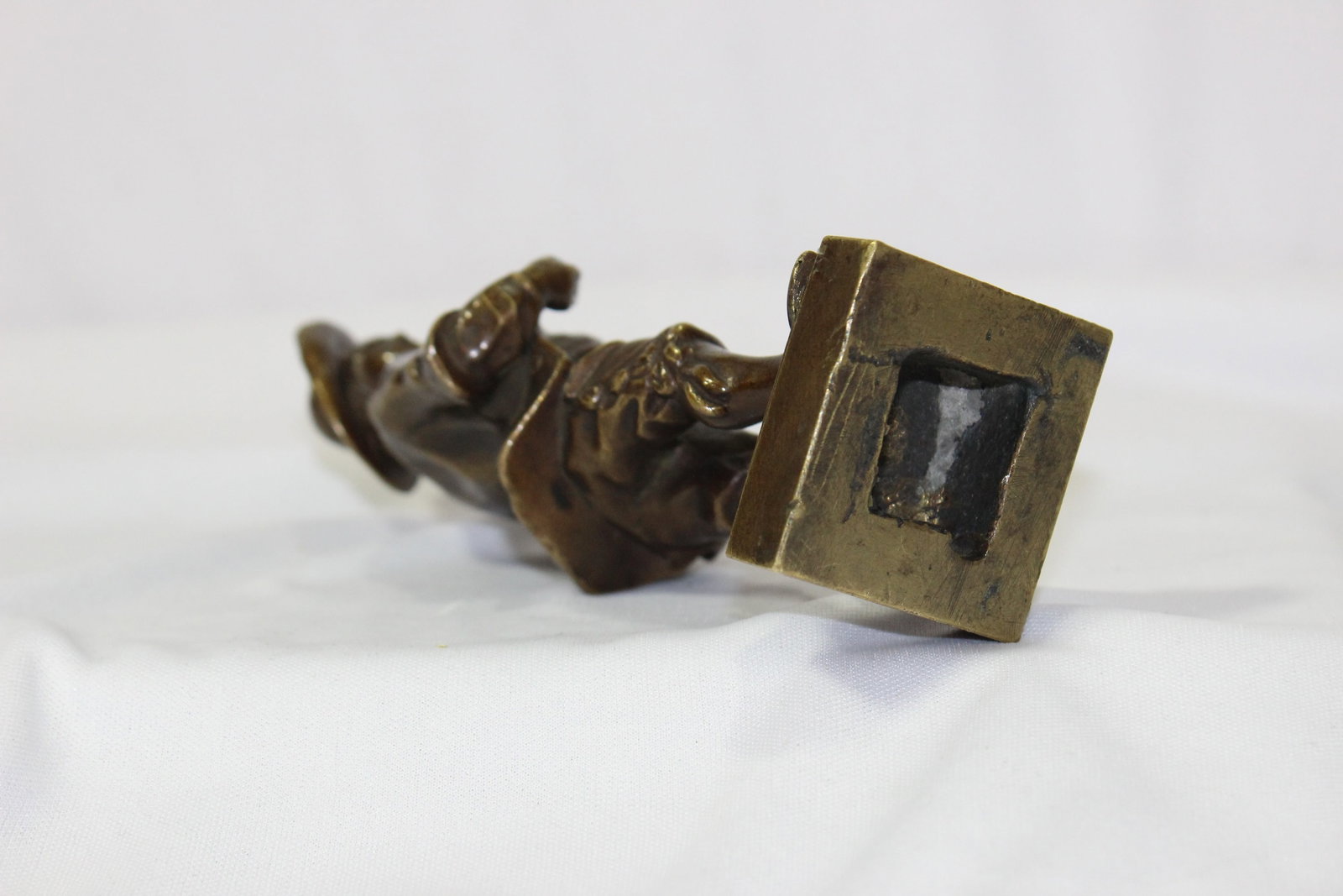 A Solid Bronze Boy Figurine - 5