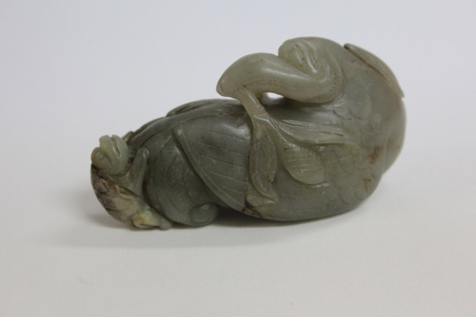 Chinese Carved Jade Swan (1 of 8)
