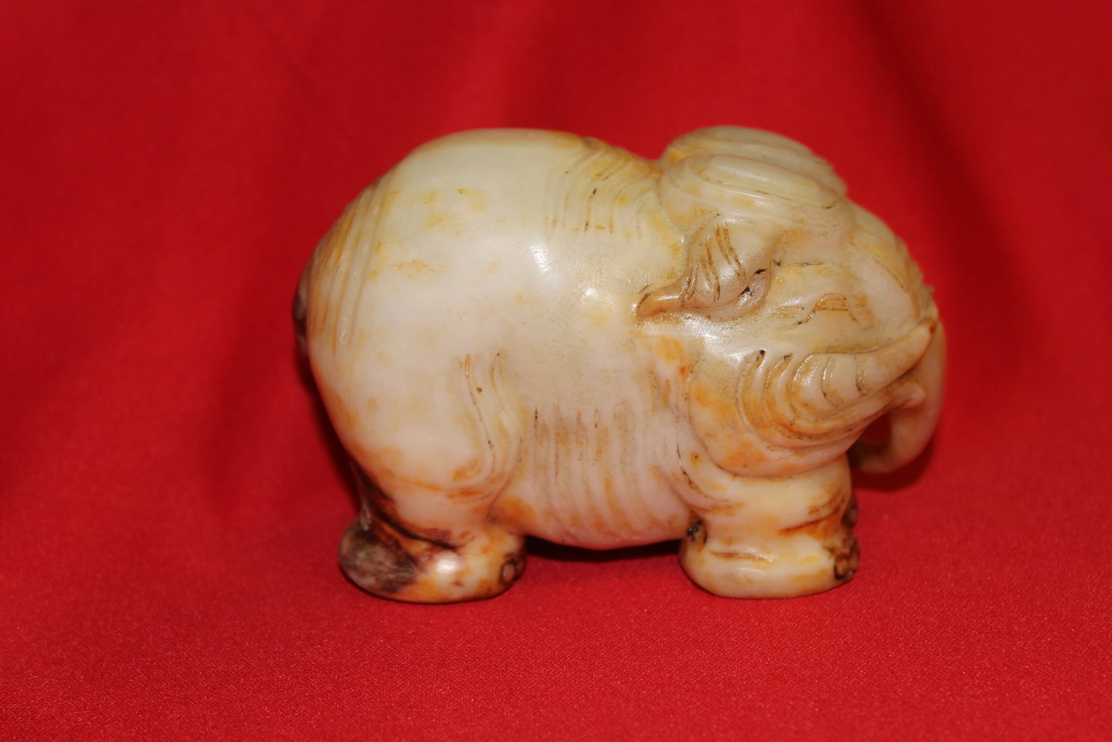 A Jade Elephant: 4" across