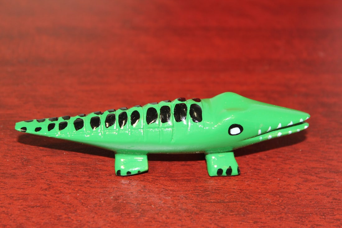 A Small Wooden Alligator (1 of 4)
