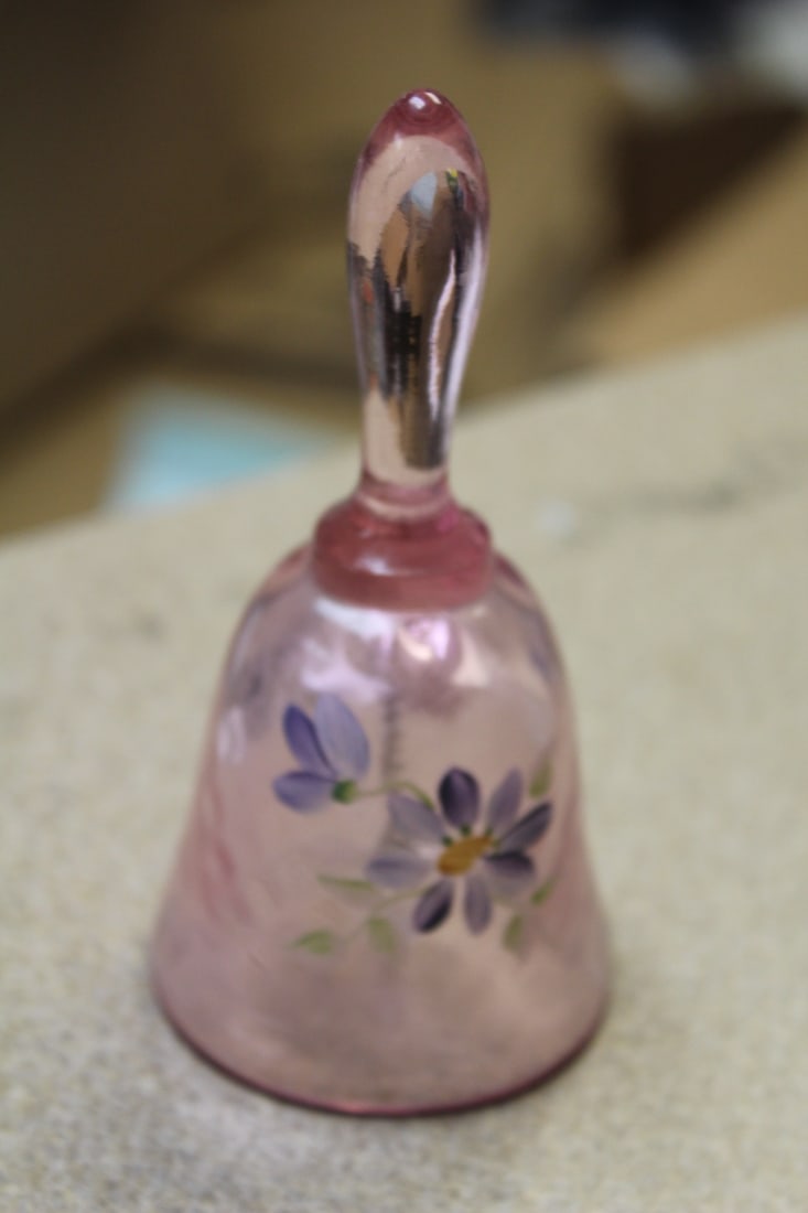 Signed Fenton Glass Bell (1 of 5)