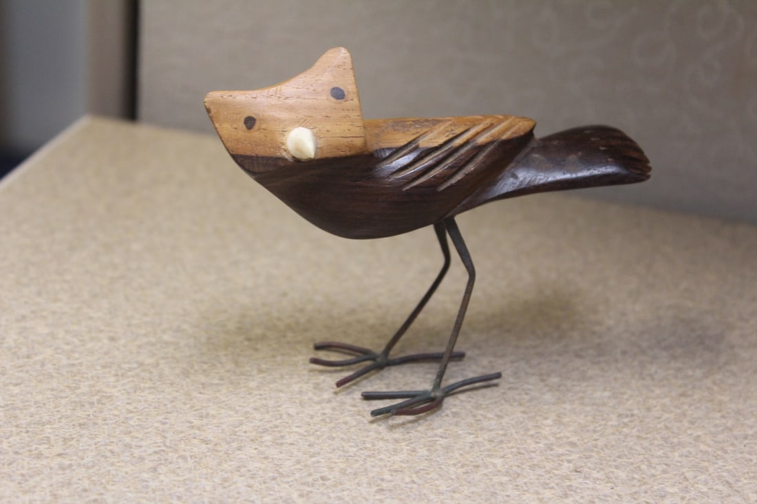 Exotic Wood Bird: 4" long