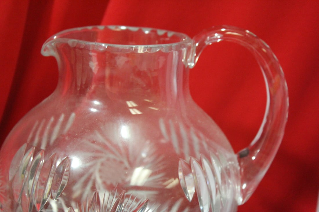 A Cut Glass Pitcher - 3