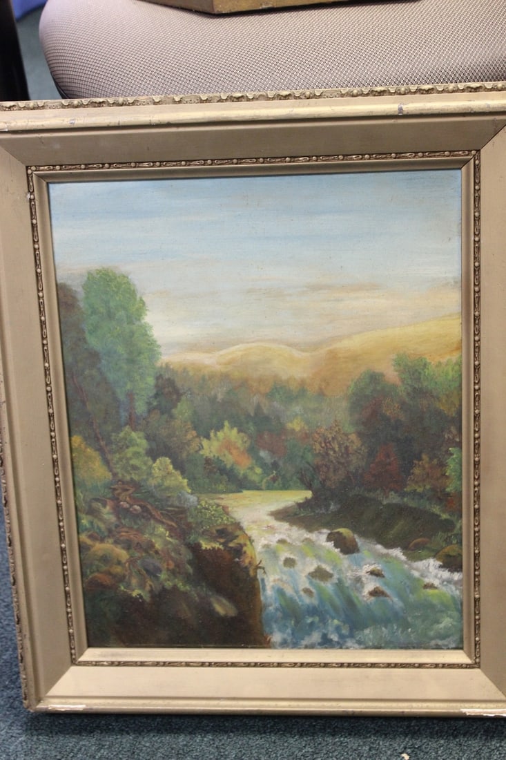 An Antique Oil on Board Painting (1 of 7)