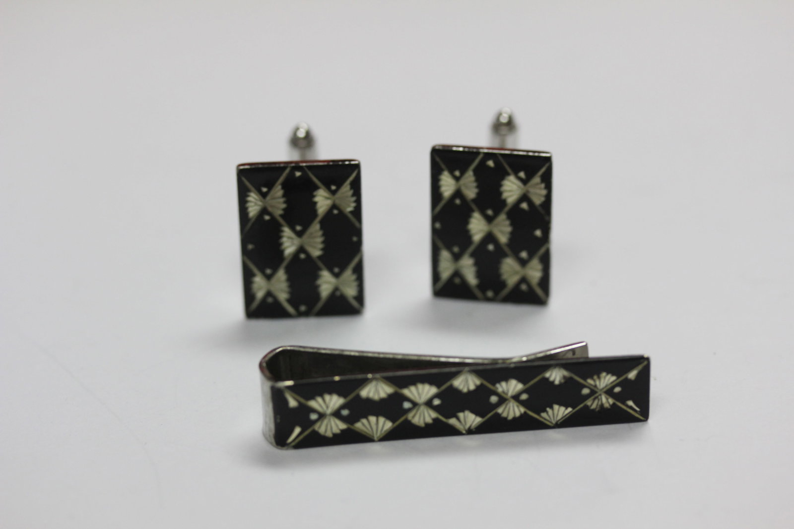 Japanese Sterling Suite: signed - marked sterling