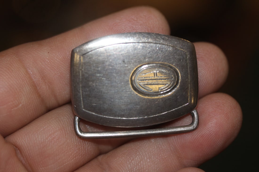 Sterling Belt Buckle: as shown on photos