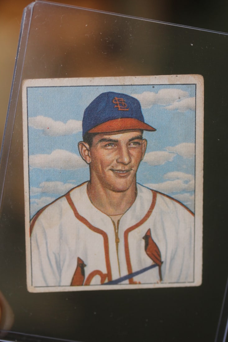 1950 Bowman Del Rice Baseball Card: as shown