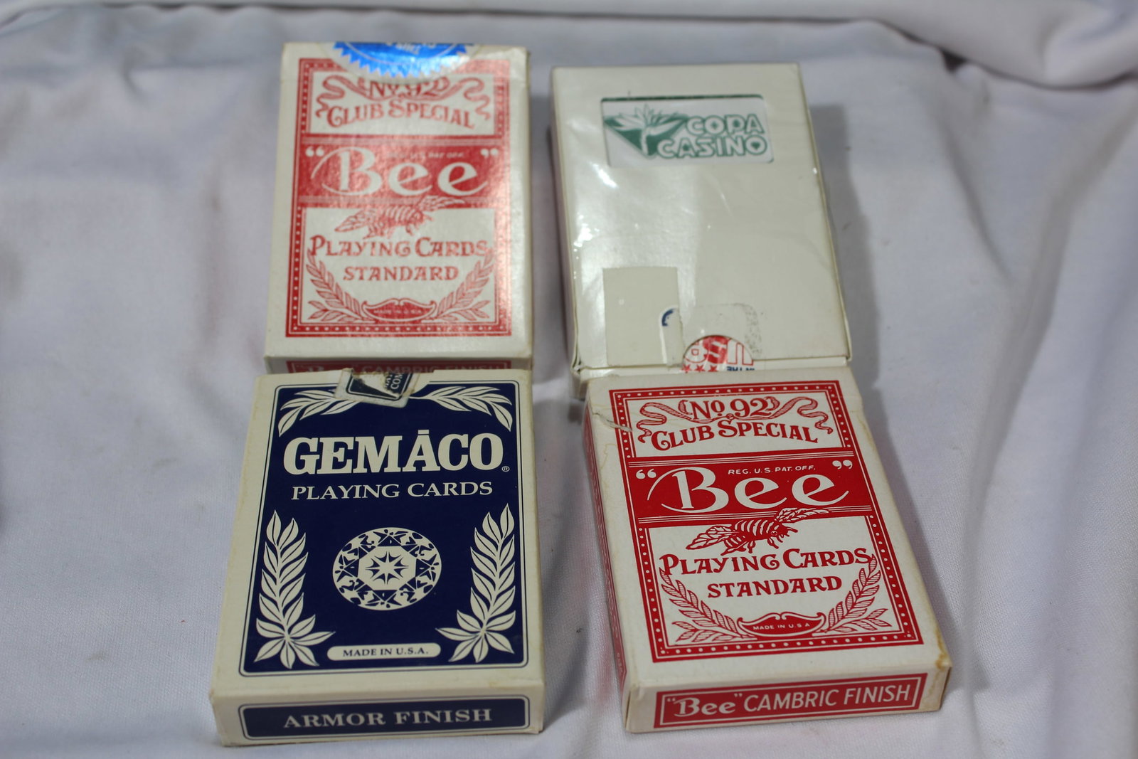 Lot of 4 Decks of Playing Cards: not counted to see if it is all there