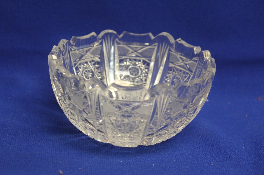 Brilliant Cut Glass Bowl (1 of 6)