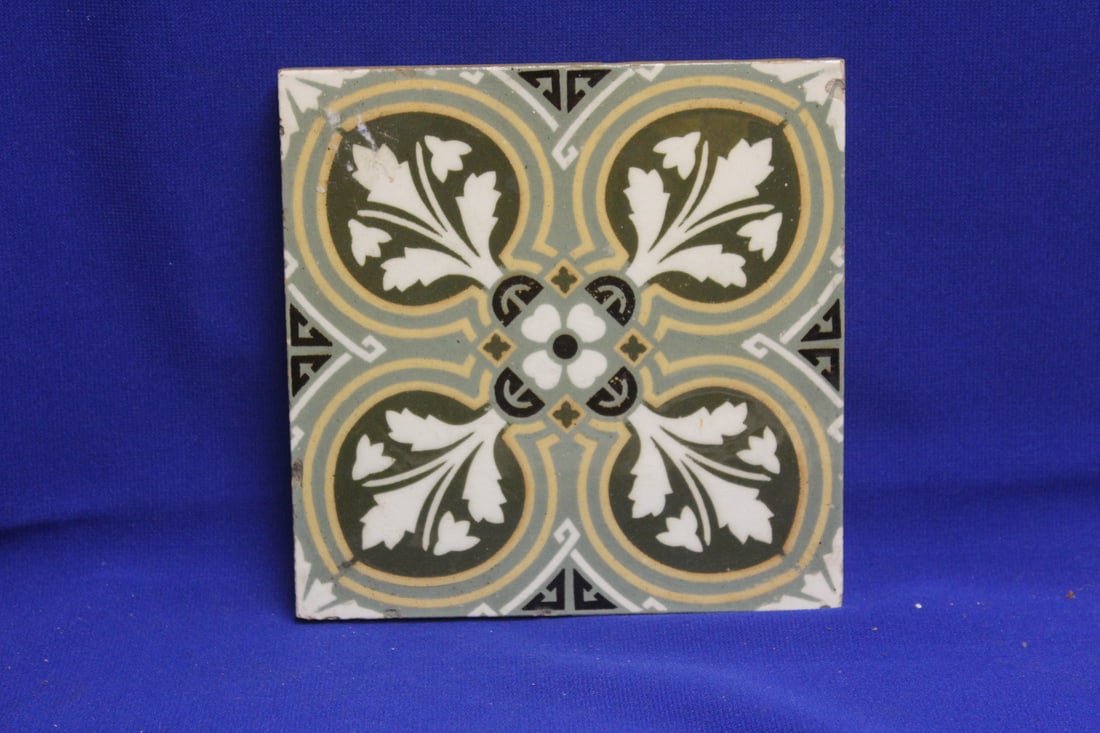 Vintage Tile: most likely Italian - 6" square and 3/8" thick
