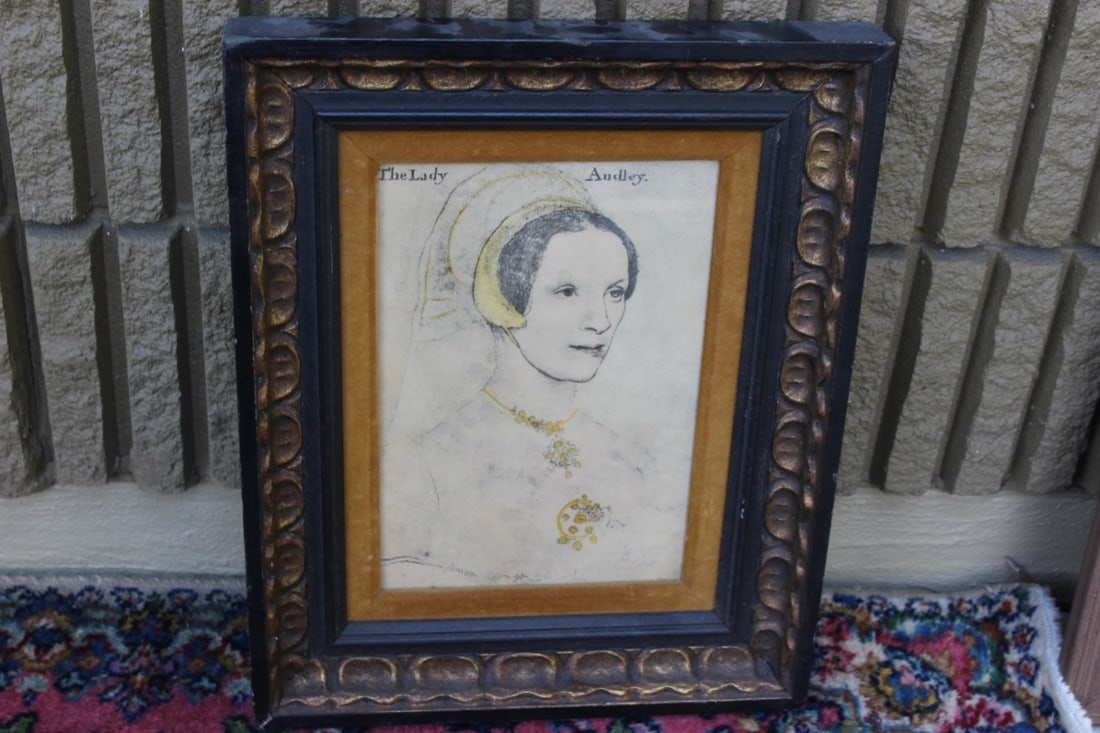 A Print by Hans Holbein: Overall= 18" x 14 1/2"