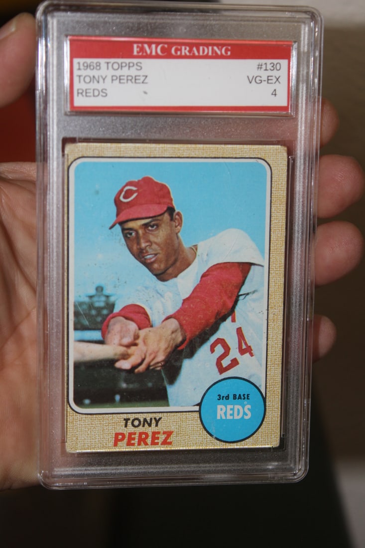 Graded Tony Perez Baseball Card: as shown
