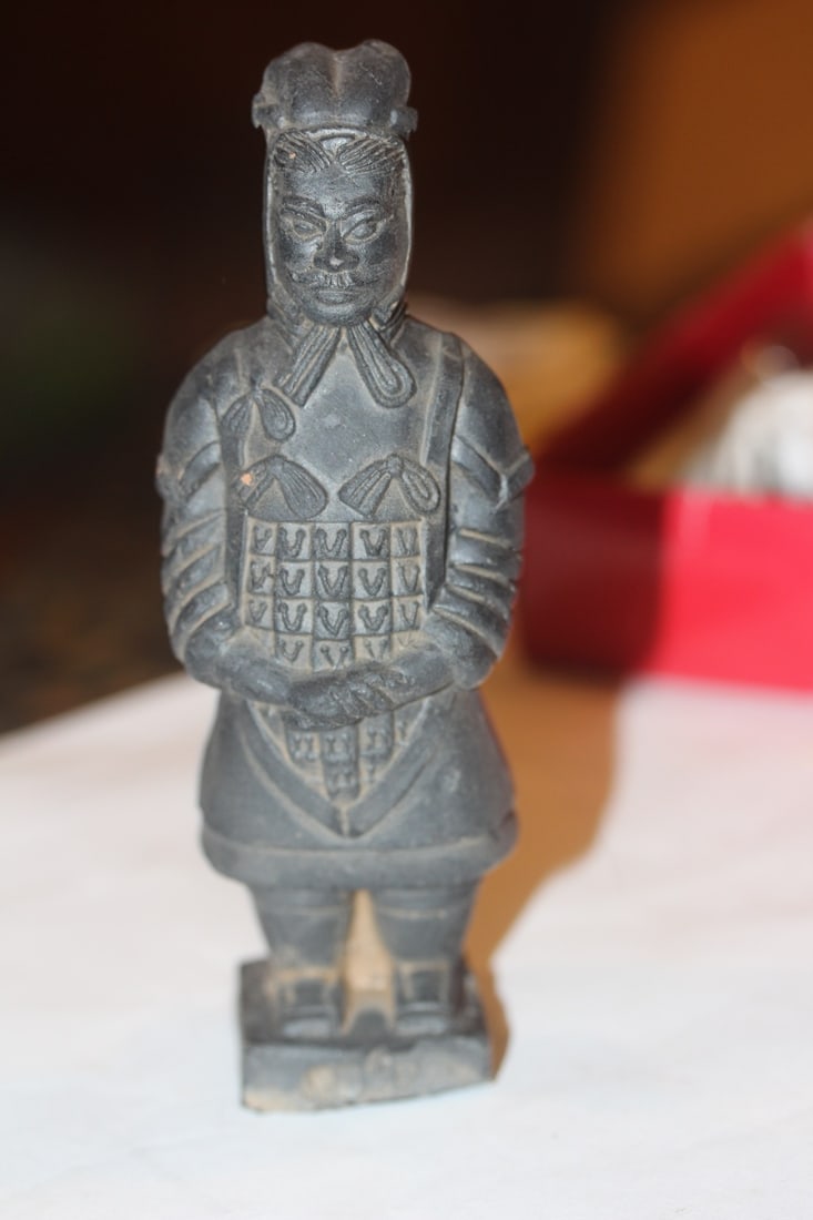 Chinese Terracotta Warrior: modern - 5" tall - nicely carved