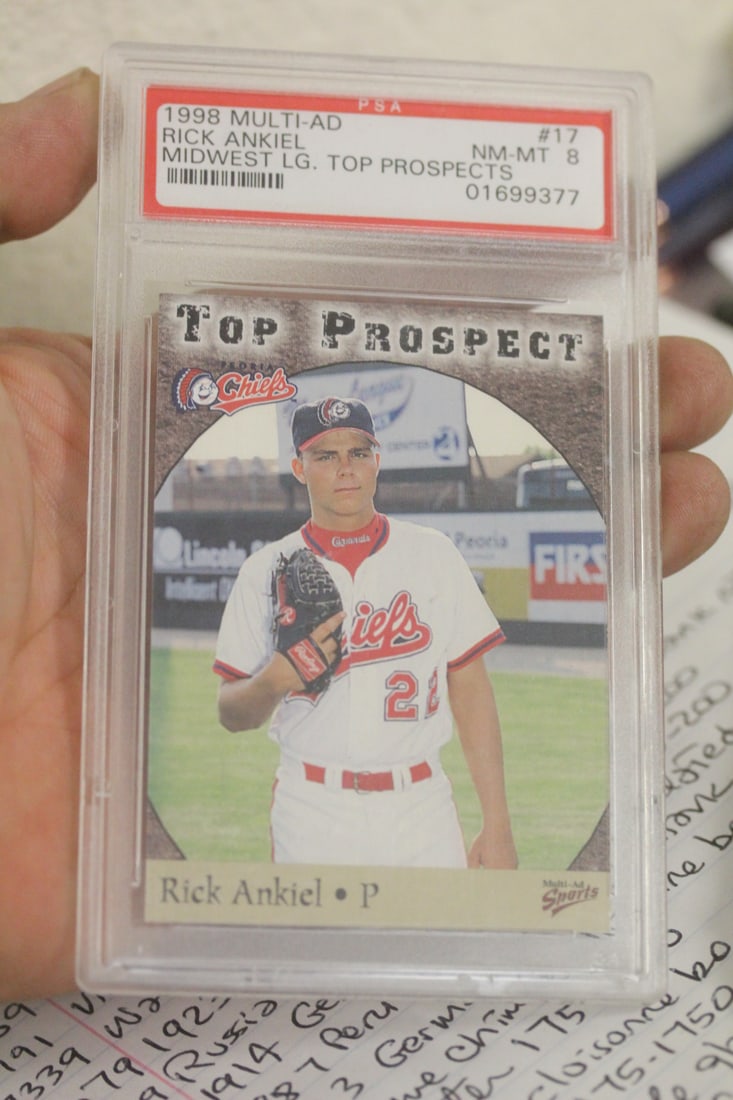Graded Rick Ankiel Baseball Card: top prospect baseball card