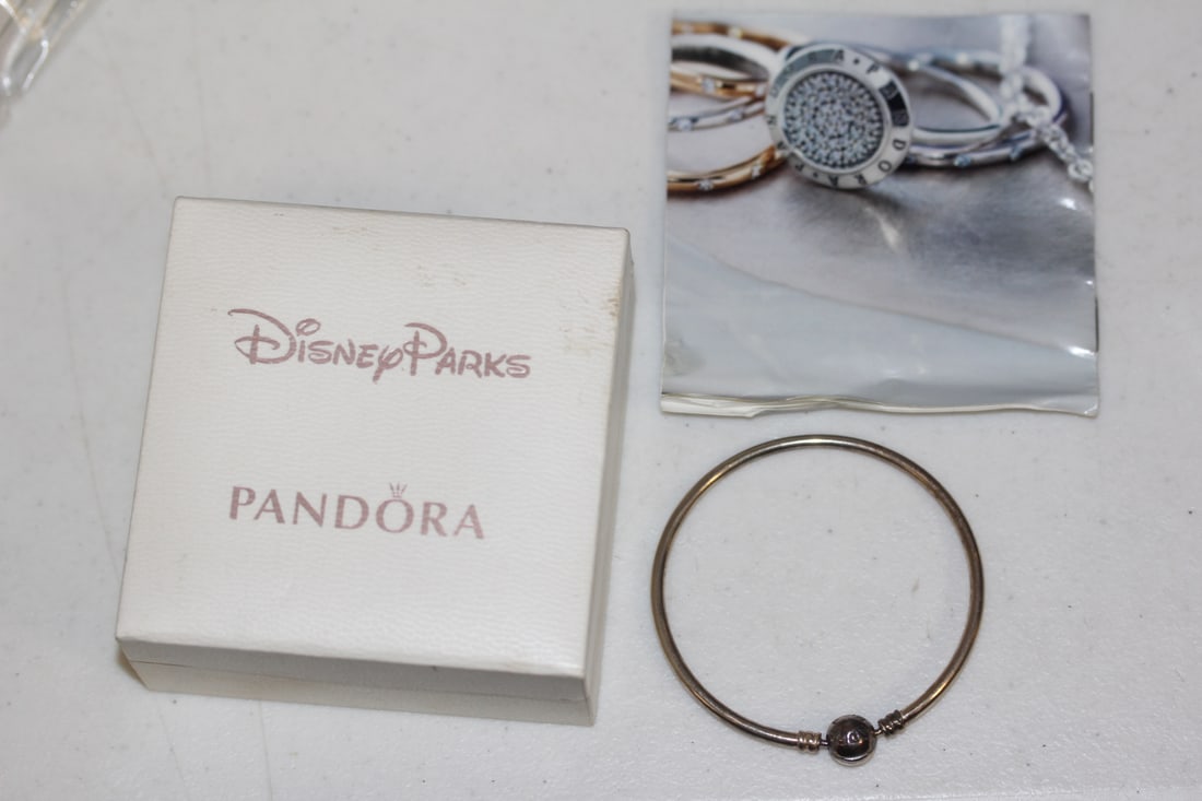 Disney Parks Sterling Bracelet: Pandora sterling bangle bracelet
