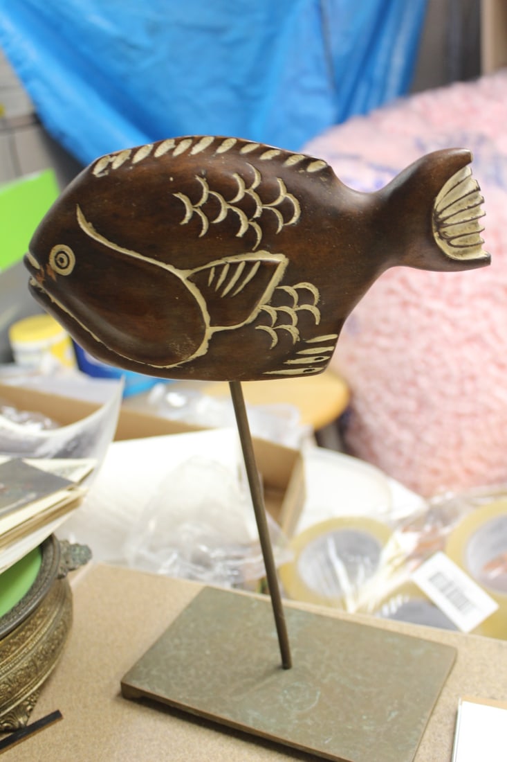 1977 Sarreid Wooden Fish (1 of 5)