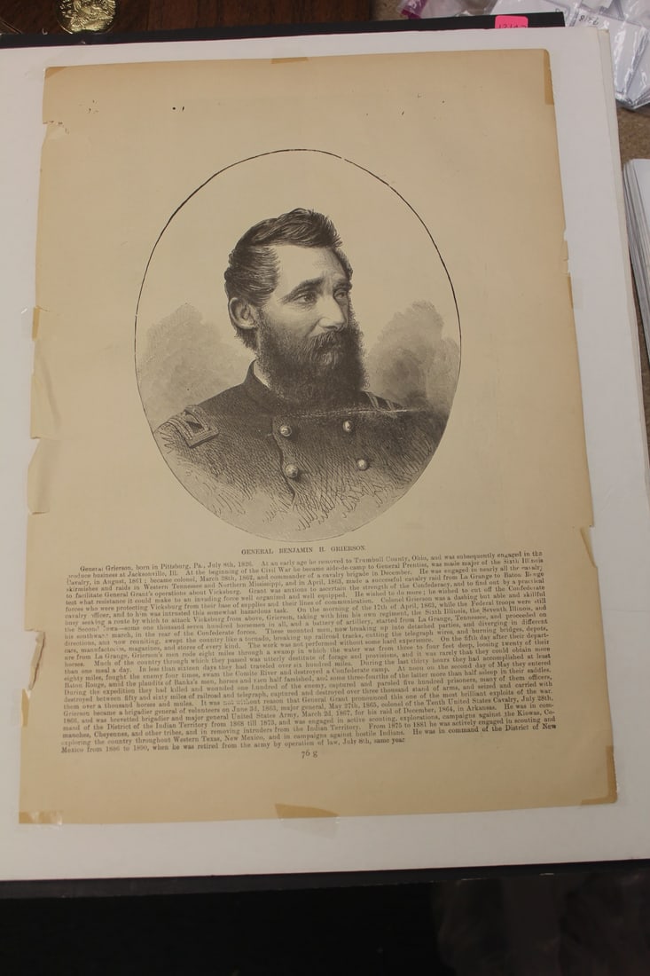 General Benjamin Grierson: overall= 18" x 14"