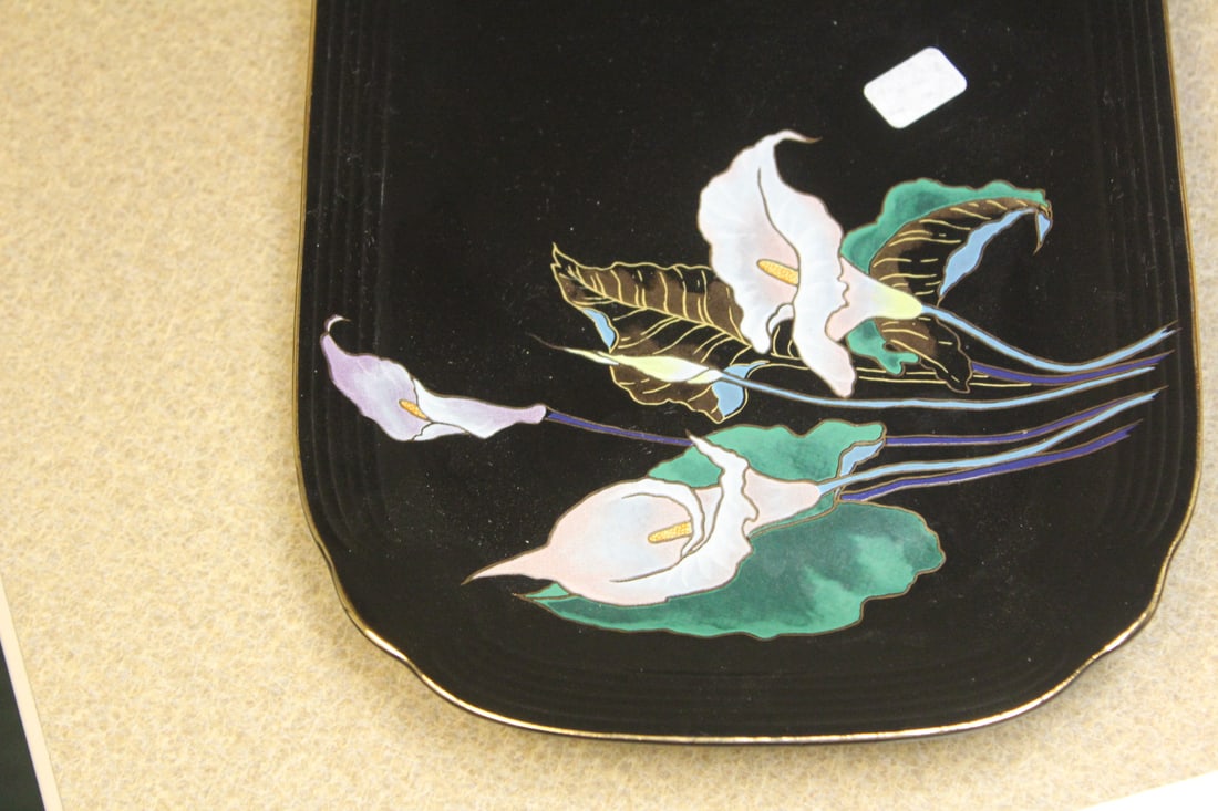 Signed Yamaji Japanese Rectangular Plate - 4