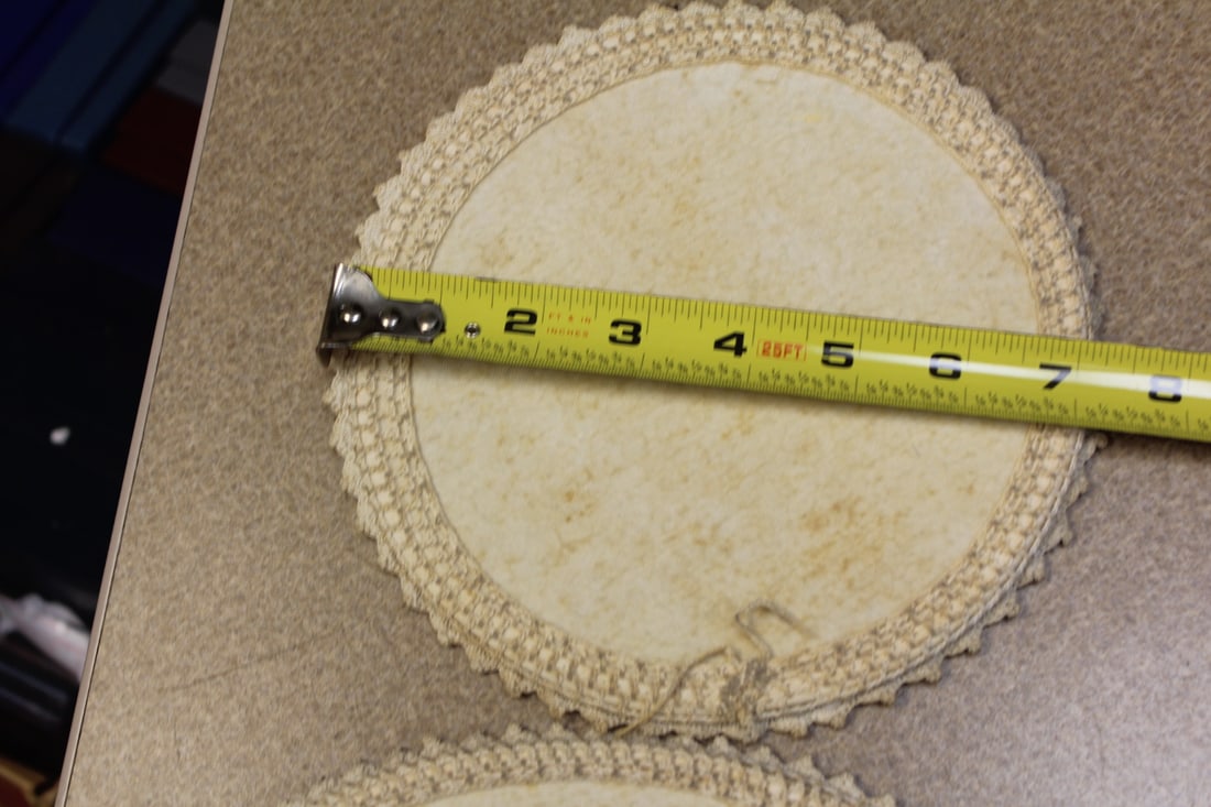Two Vintage Cloth Trivet - 3