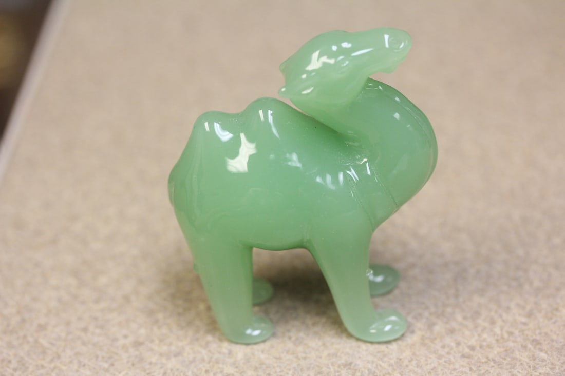 Chinese Green Glass Camel (1 of 6)