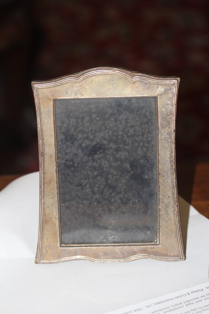 Vintage Sterling Picture Frame: or photo frame - inside measurement= 3" x 4 5/8"