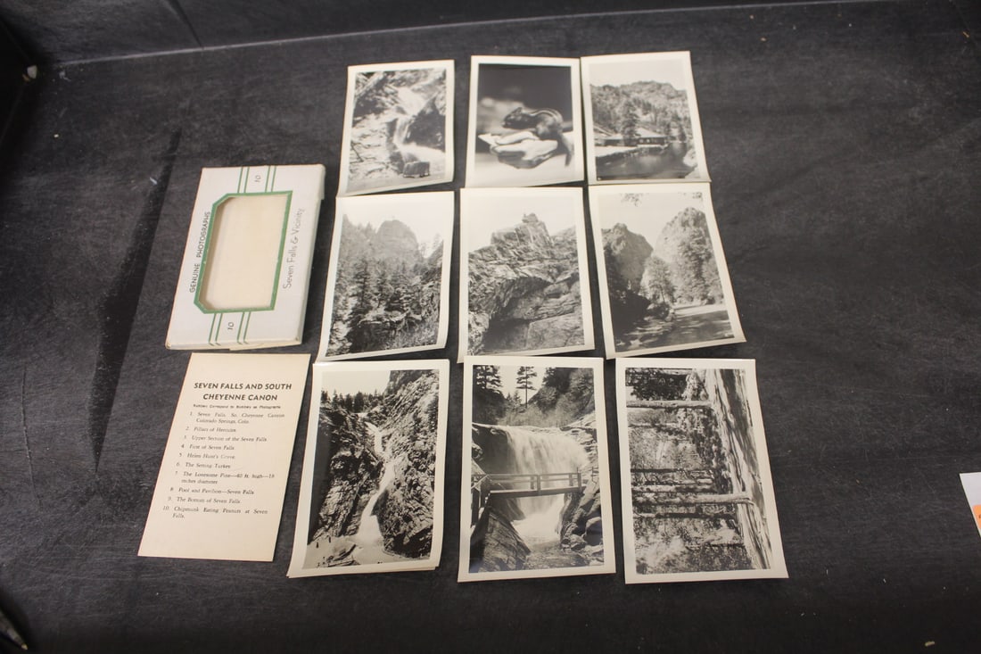 Lot of 10 Black and White miniature Photographs: as shown