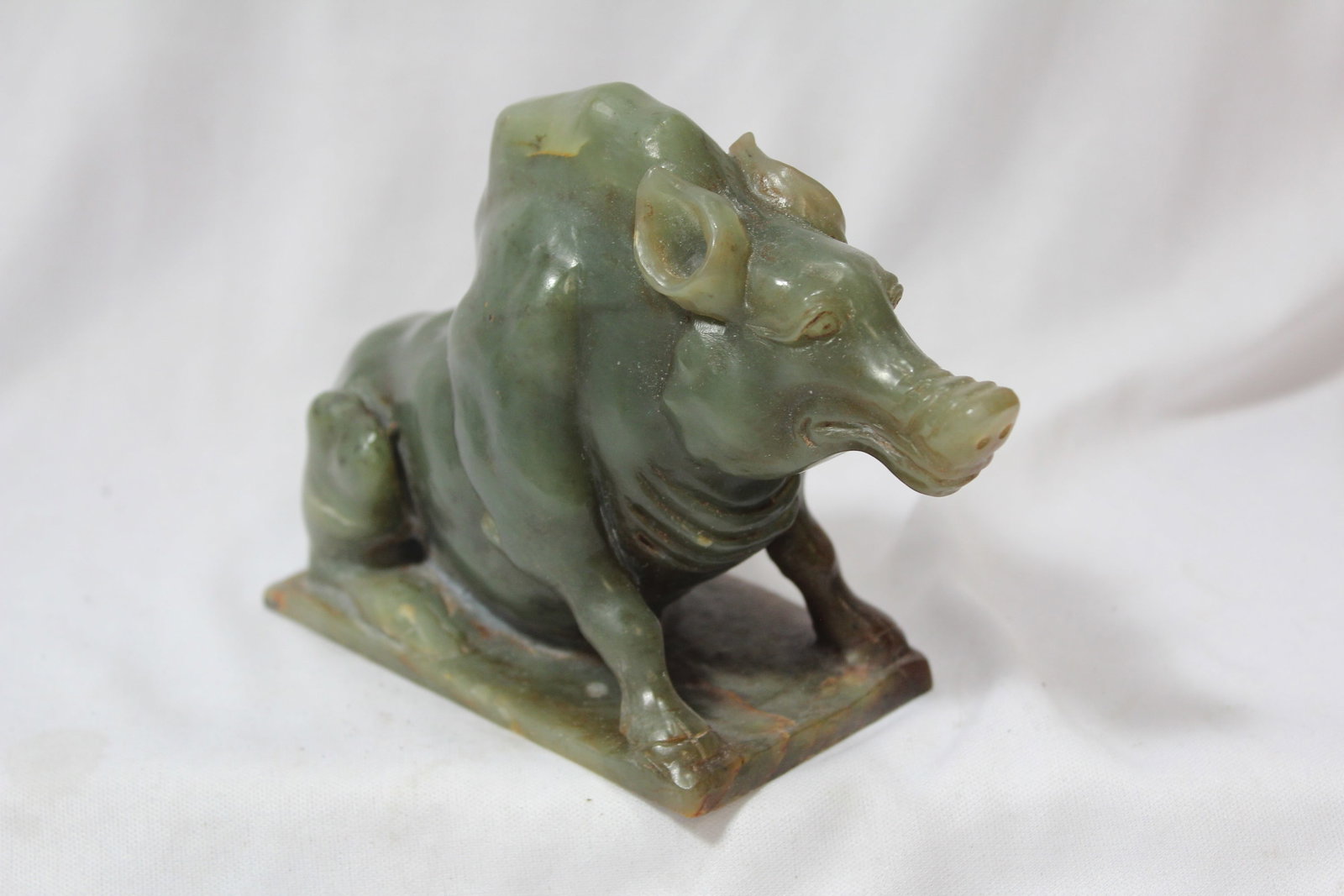 A Jade Boar: 5 5/8" long