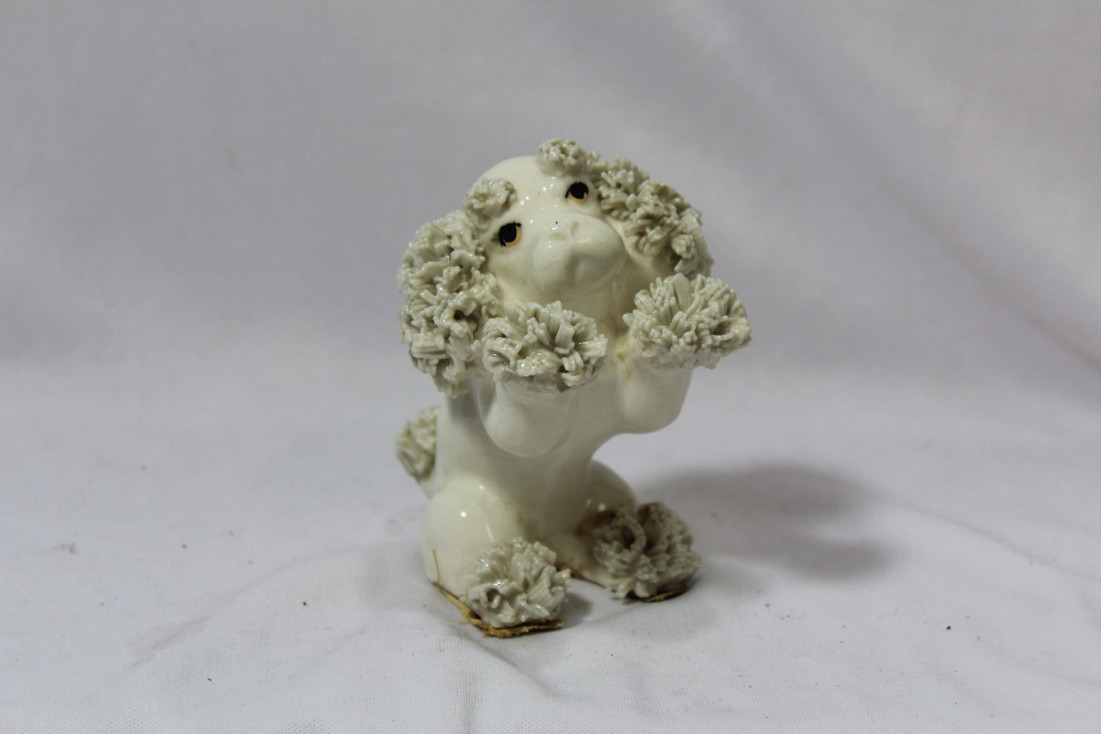 A Ceramic Poodle: 4" tall
