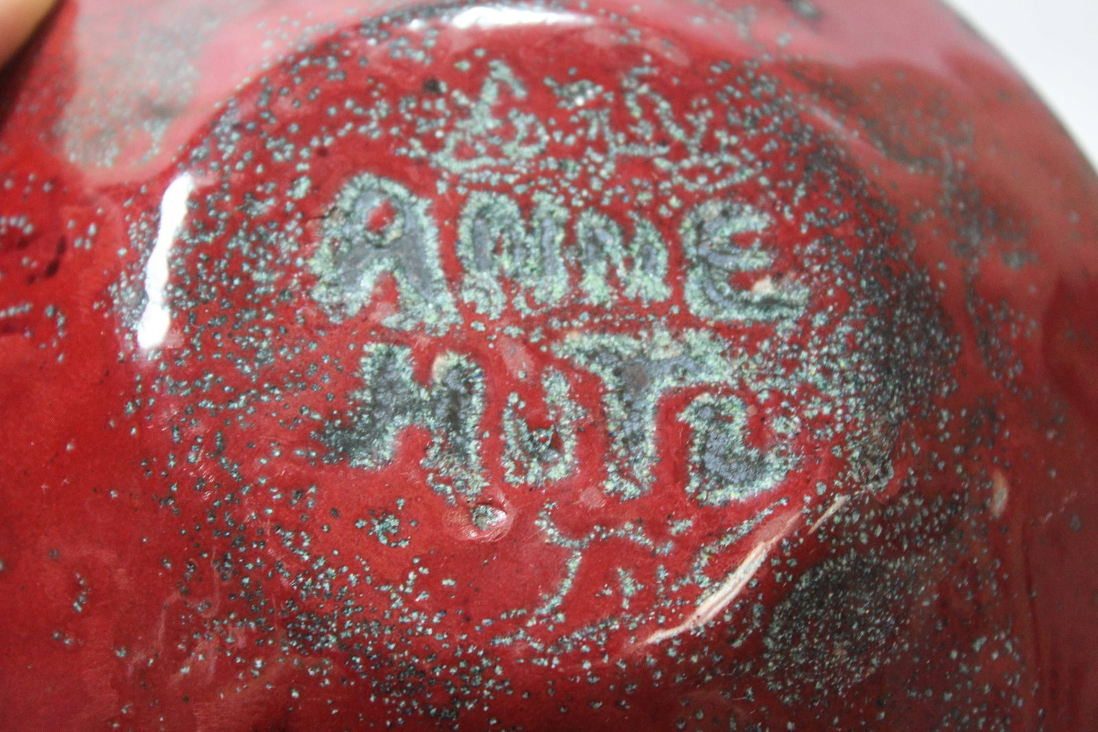 A Signed Enamel Plate - 10