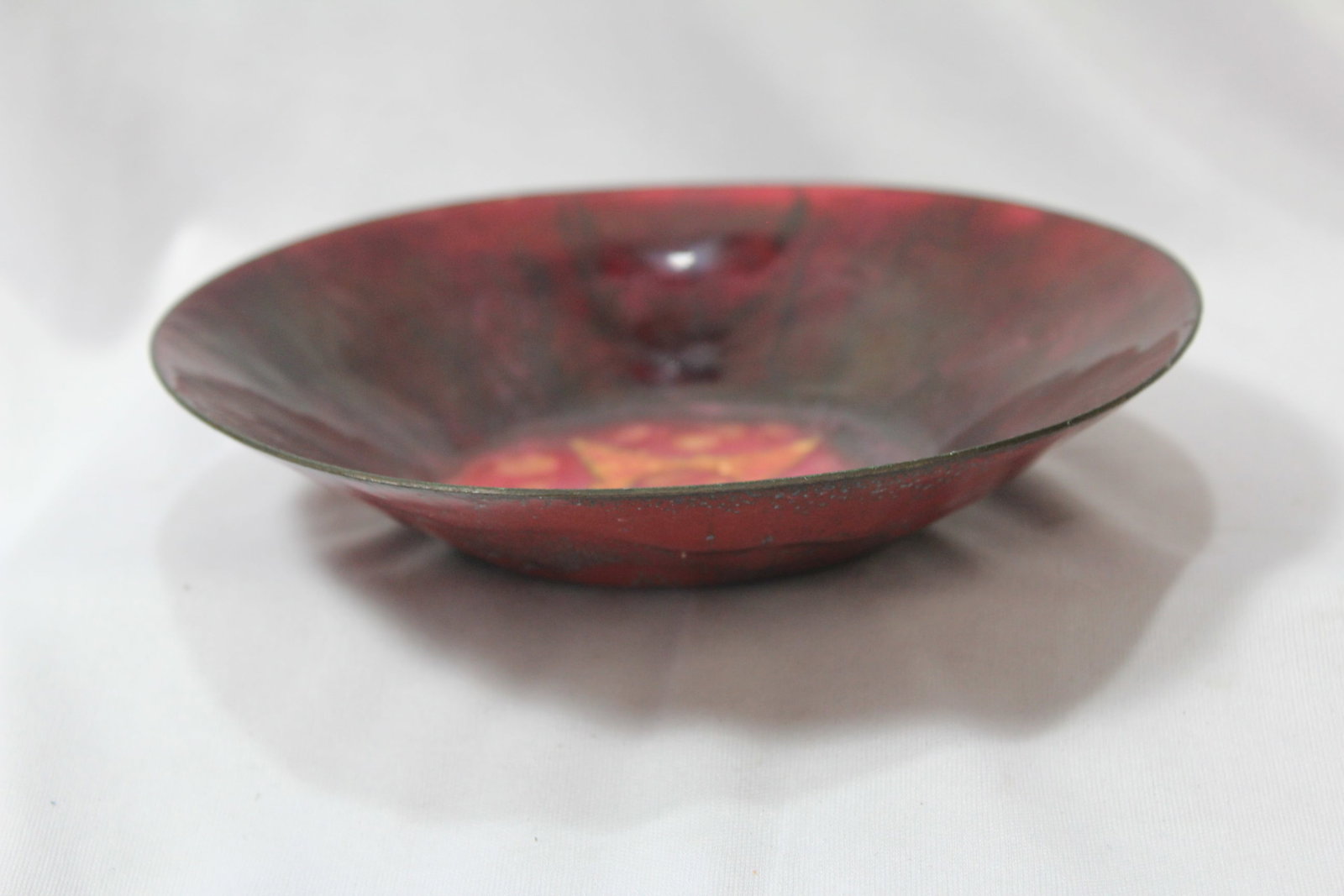 A Signed Enamel Plate - 2