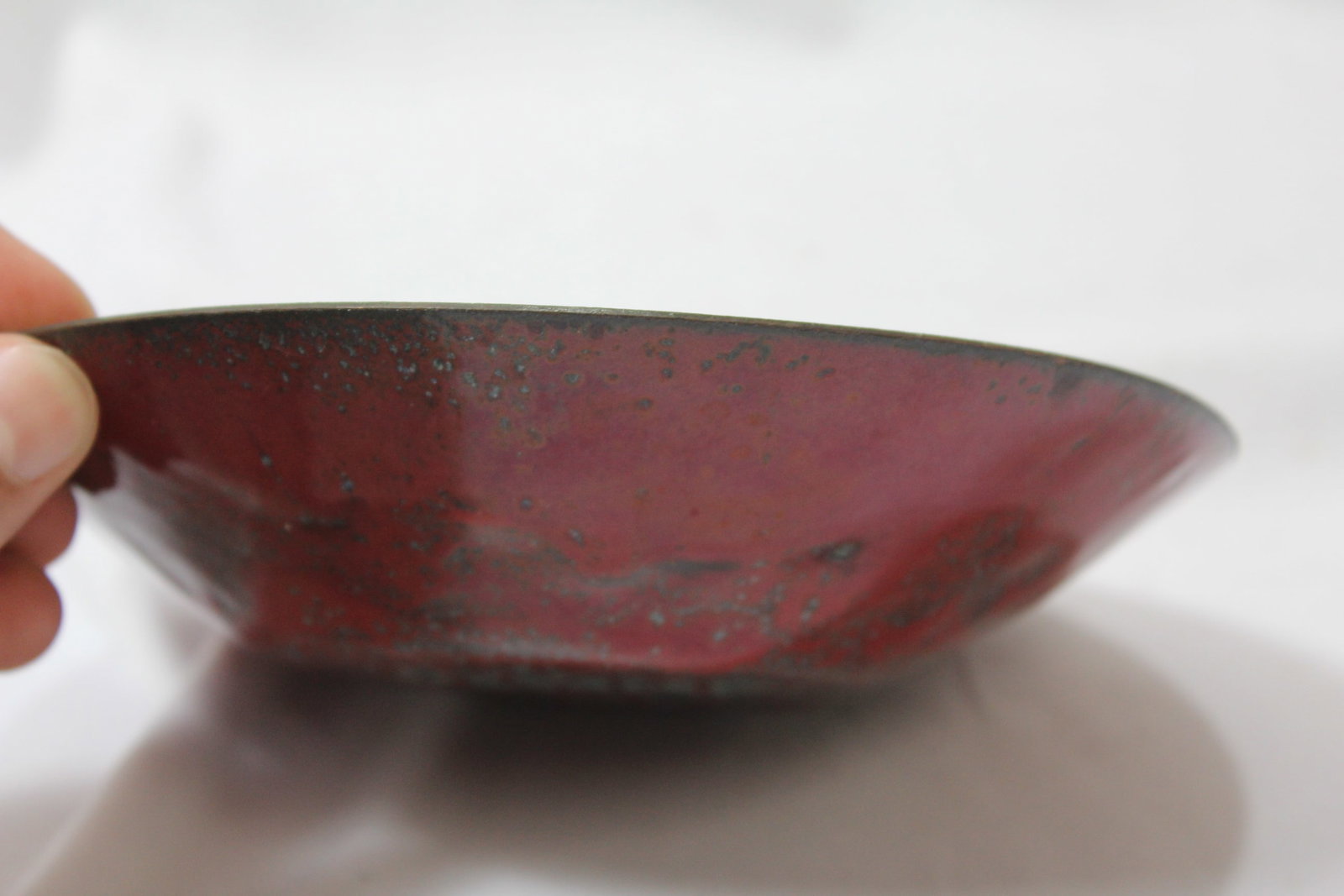 A Signed Enamel Plate - 8