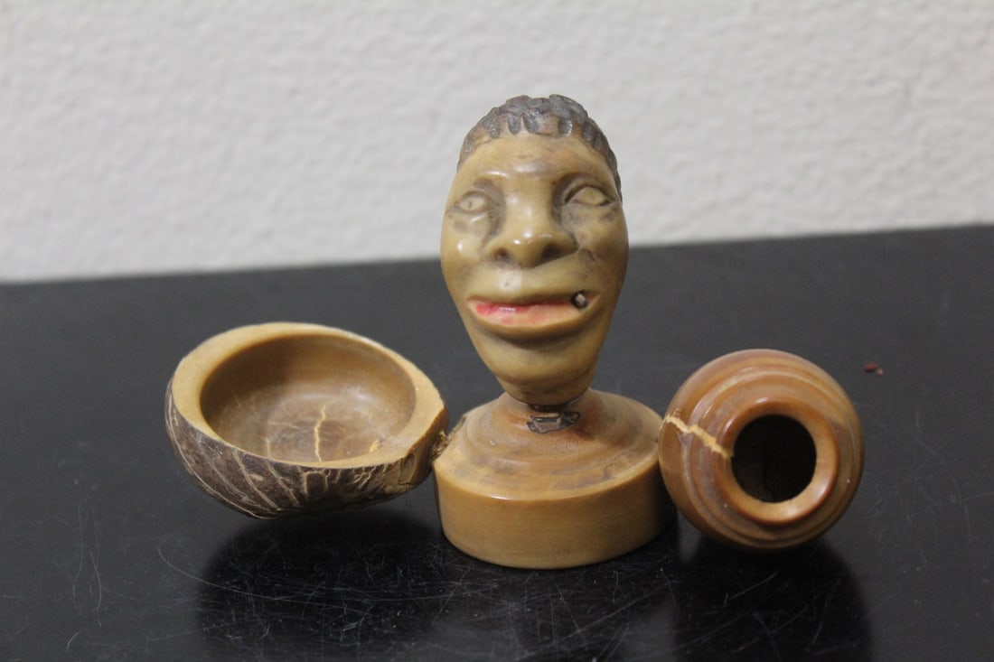 A Possibly Tagua Nut Figurine: 4 3/4" across