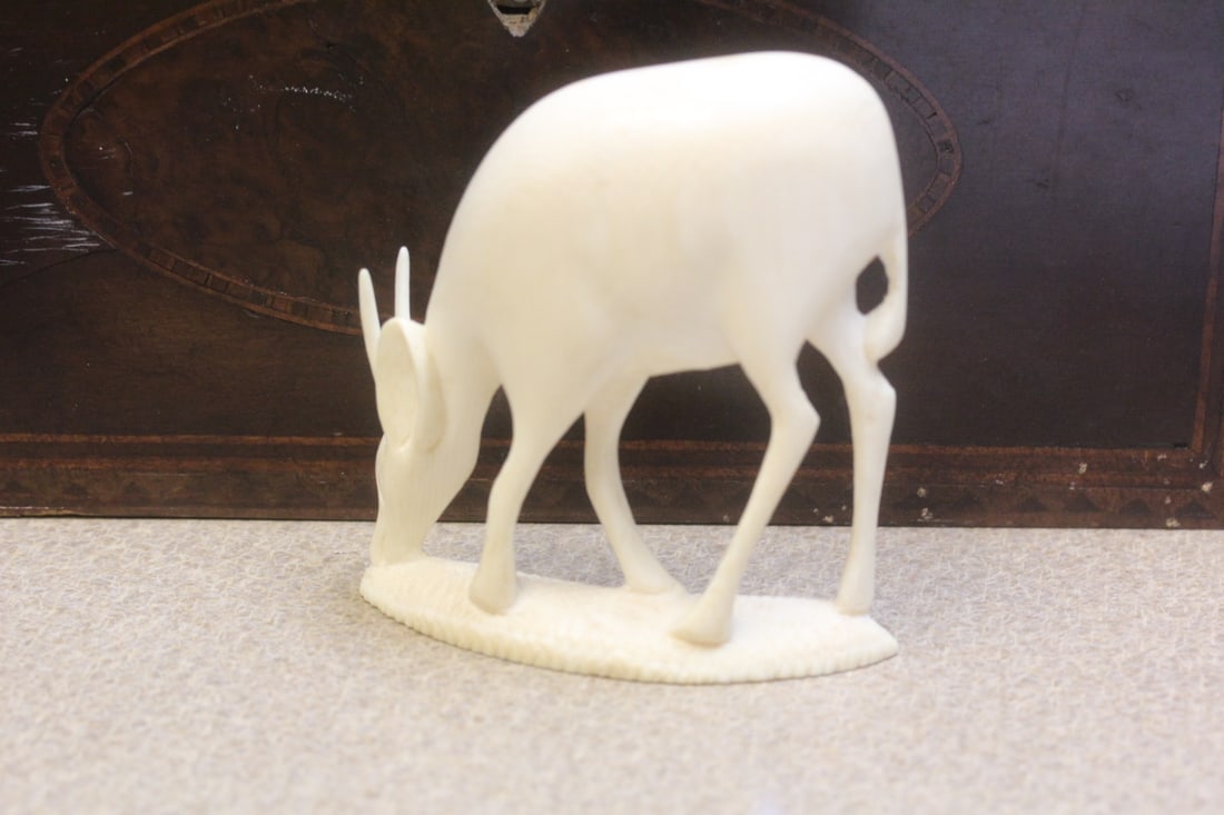 Carved Bone Elk - 2