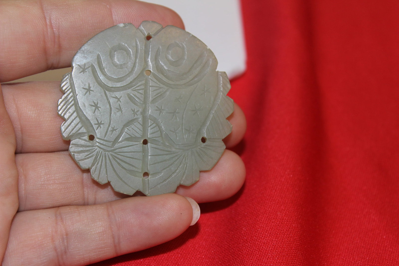 Two Carved Jade Discs - 6