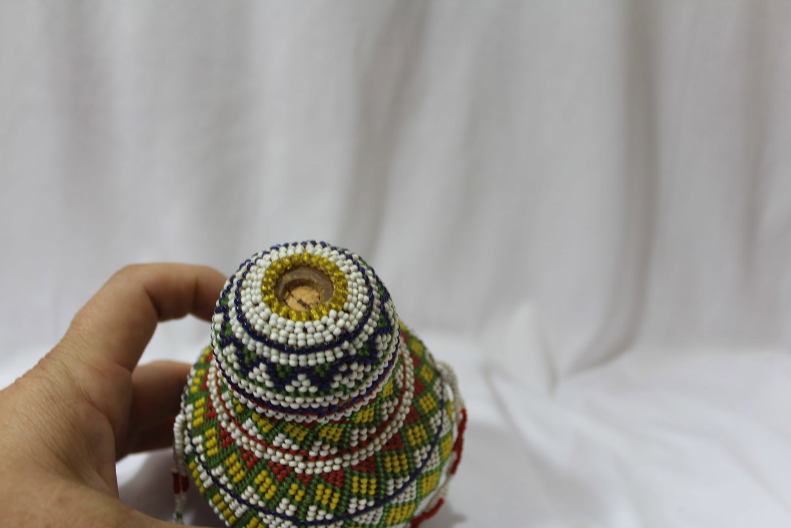 A Beaded Gourd Shape Bottle - 3