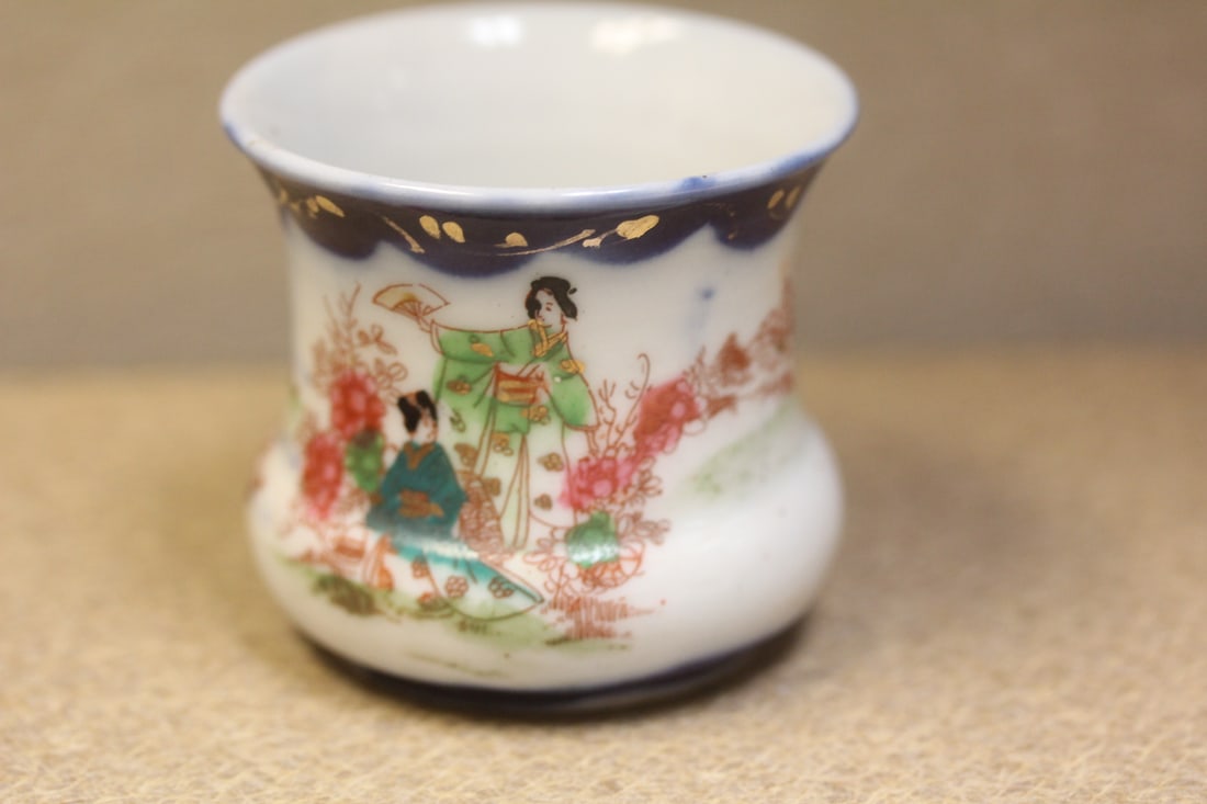Ceramic Kutani Tooth Pick Holder - 2