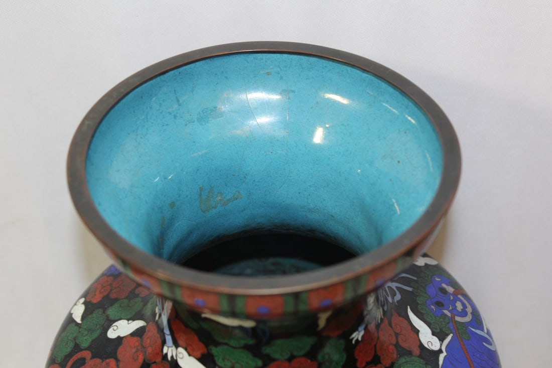 A Large Cloisonne Vase - 4