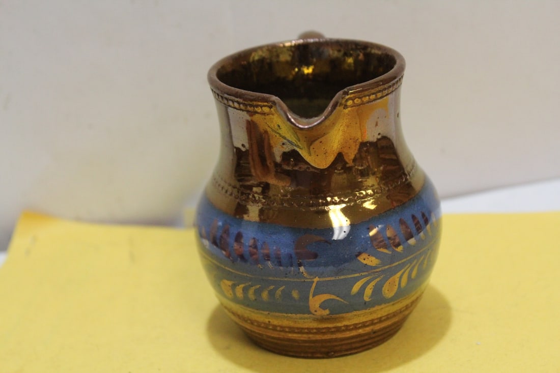 A Lusterware Ceramic Creamer - 4