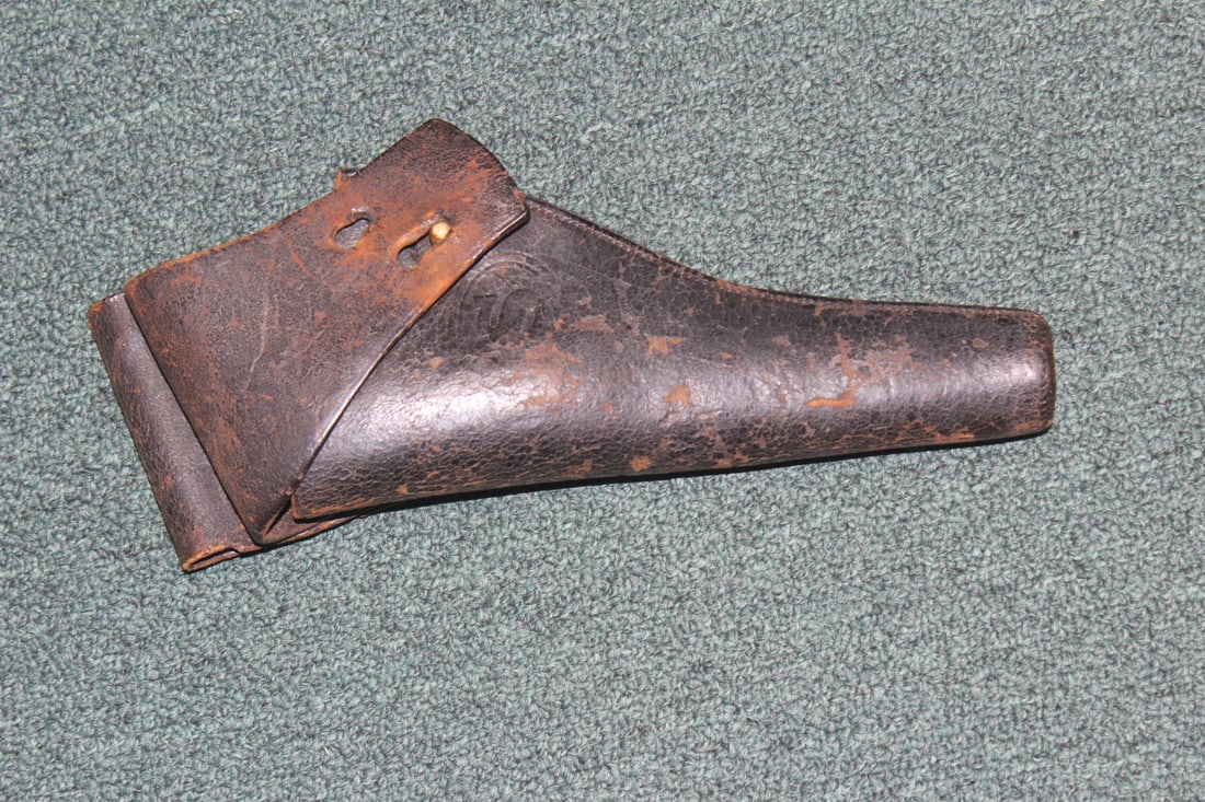 Colt Military Leather Holster: possible Civil War era or alittle after - 11 inches across