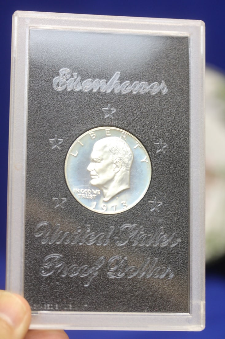 A 1973-S 40% Silver Ike Dollar: key date