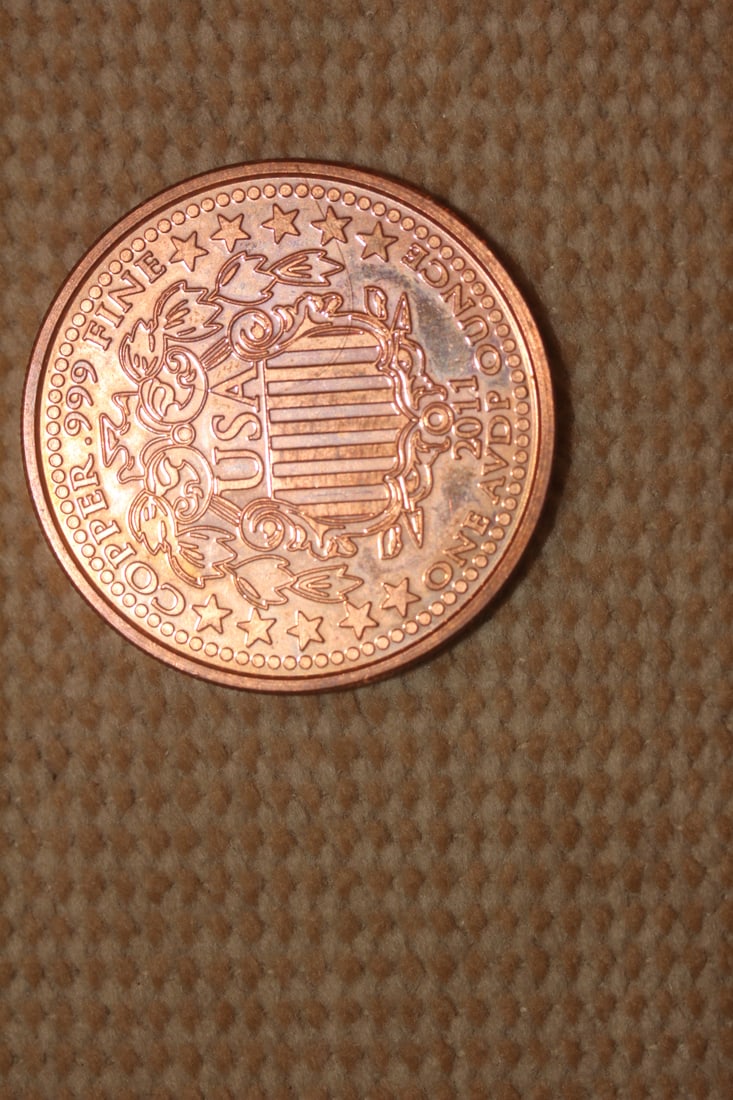 One Ounce Copper Round - 2