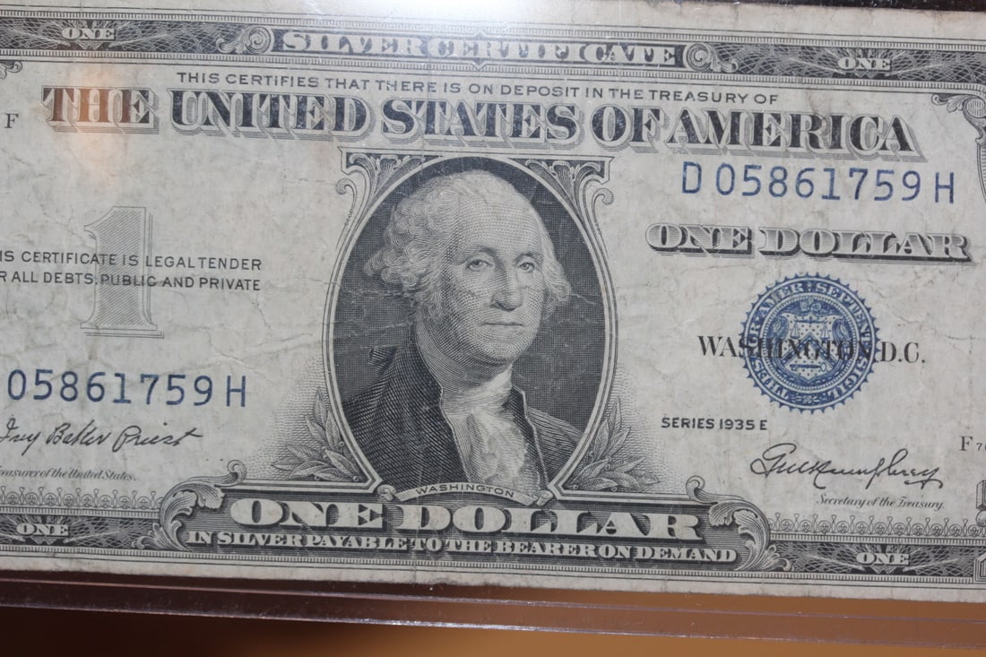 1935 Error Blue Seal Dollar Note - 3