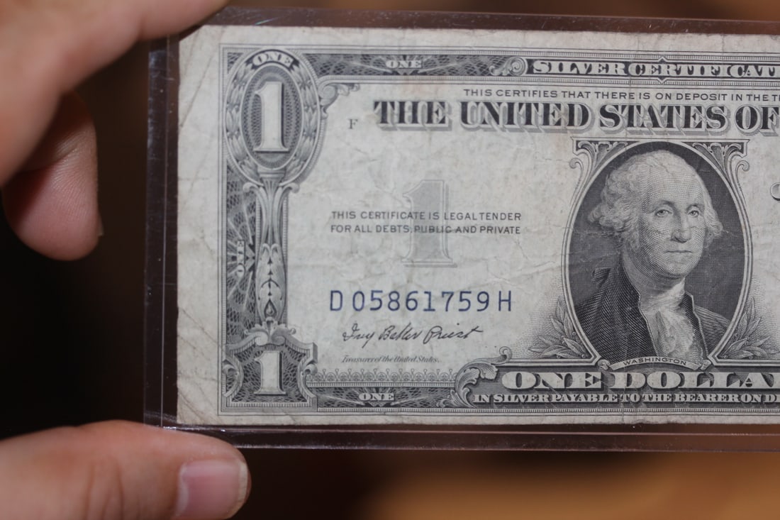 1935 Error Blue Seal Dollar Note - 4