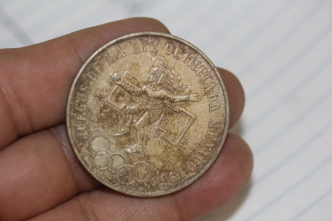1968 Mexico Olympic Coin: 72% silver
