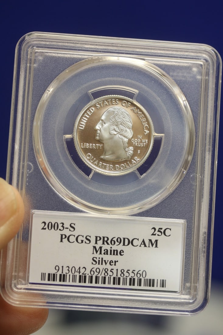 PCGS Graded Silver Quarter: PR69 DCAM