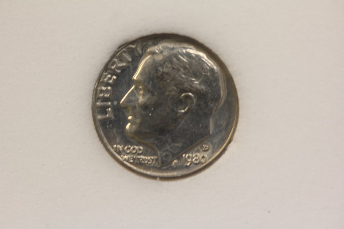 Slabbed 1980-D Dime - 2