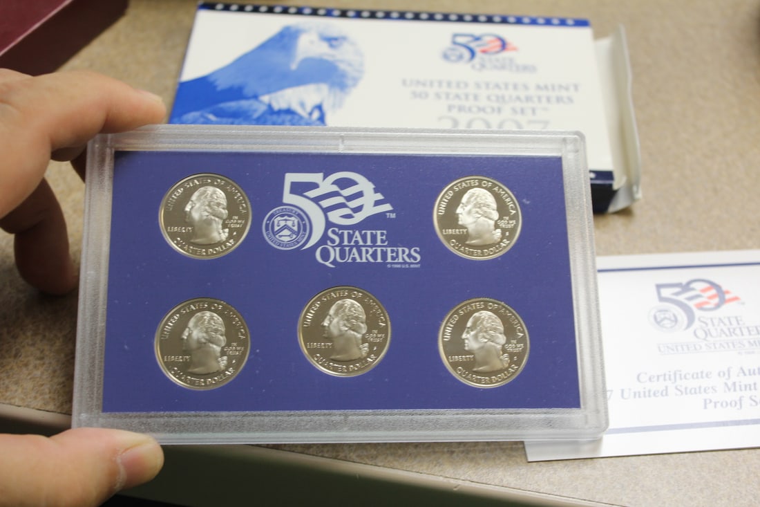 2007 US Mint 50 States Quarters: proof set - clad