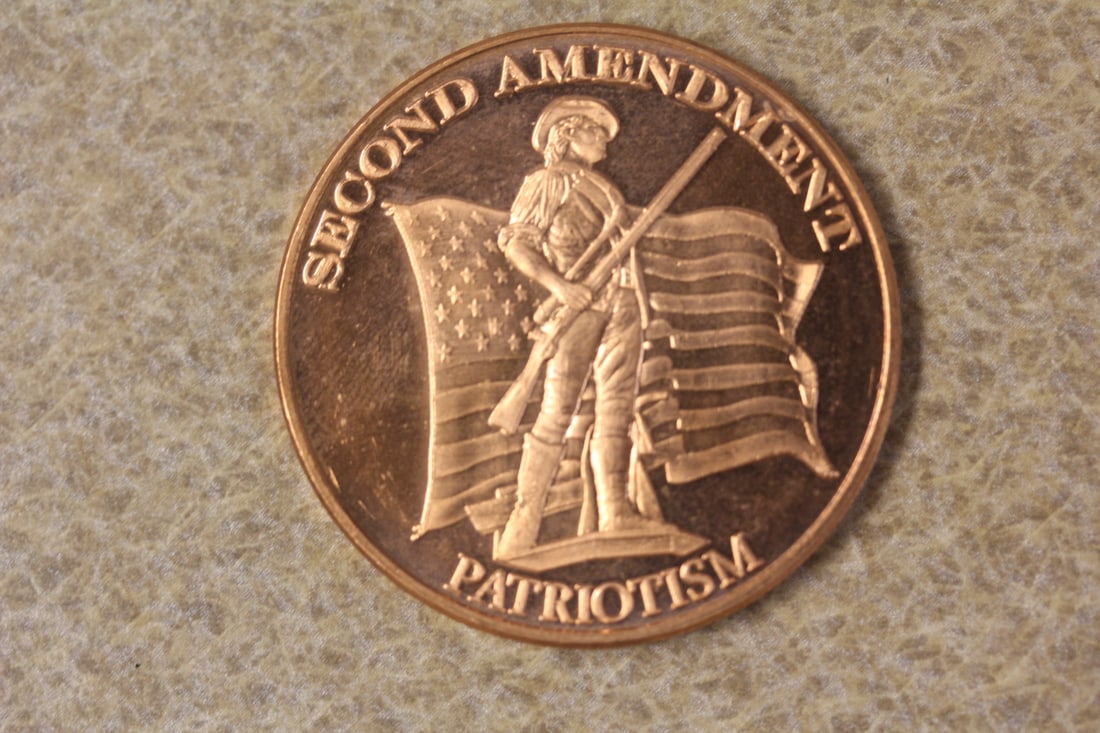 One Ounce Copper Round: as shown